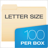 Pendaflex® Manila File Folders, 1-3-cut Tabs, Letter Size, 100-box freeshipping - TVN Wholesale 