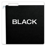 Pendaflex® Colored Hanging Folders, Letter Size, 1-5-cut Tab, Black, 25-box freeshipping - TVN Wholesale 