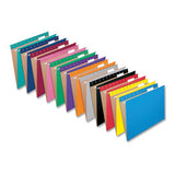 Colored Hanging Folders, Letter Size, 1-5-cut Tab, Navy, 25-box