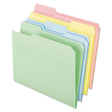 Pendaflex® Pastel Colored File Folders, 1-3-cut Tabs, Letter Size, Assorted, 100-box freeshipping - TVN Wholesale 