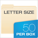 Pendaflex® Manila Folders With One Fastener, 1-3-cut Tabs, Letter Size, 50-box freeshipping - TVN Wholesale 