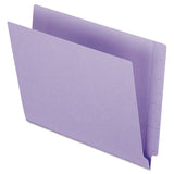 Pendaflex® Colored End Tab Folders With Reinforced 2-ply Straight Cut Tabs, Letter Size, Purple, 100-box freeshipping - TVN Wholesale 