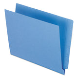 Colored End Tab Folders With Reinforced 2-ply Straight Cut Tabs, Letter Size, White, 100-box