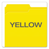 Pendaflex® Double-ply Reinforced Top Tab Colored File Folders, 1-3-cut Tabs, Letter Size, Yellow, 100-box freeshipping - TVN Wholesale 