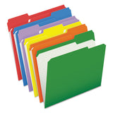 Pendaflex® Double-ply Reinforced Top Tab Colored File Folders, Straight Tab, Letter Size, Bright Green, 100-box freeshipping - TVN Wholesale 