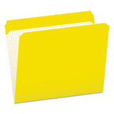 Pendaflex® Double-ply Reinforced Top Tab Colored File Folders, Straight Tab, Letter Size, Yellow, 100-box freeshipping - TVN Wholesale 