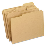 Pendaflex® Dark Kraft File Folders With Double-ply Top, 1-3-cut Tabs, Letter Size, Kraft, 100-box freeshipping - TVN Wholesale 