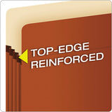 Pendaflex® Pocket File, 3.5" Expansion, Letter Size, Red Fiber freeshipping - TVN Wholesale 