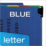 Pendaflex® Hanging Style Personnel Folders, 1-3-cut Tabs, Center Position, Letter Size, Blue freeshipping - TVN Wholesale 
