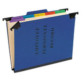 Pendaflex® Hanging Style Personnel Folders, 1-3-cut Tabs, Center Position, Letter Size, Blue freeshipping - TVN Wholesale 