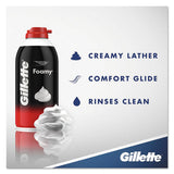 Gillette® Foamy Shave Cream, Original Scent, 2 Oz Aerosol Spray Can, 48-carton freeshipping - TVN Wholesale 