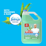 Mr. Clean® Multipurpose Cleaning Solution With Febreze,128 Oz Bottle, Meadows And Rain Scent, 4-carton freeshipping - TVN Wholesale 