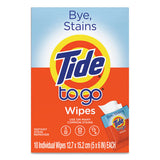 Tide® To Go Instant Stain Remover Wipes, 6 X 5, Scented, 10-box freeshipping - TVN Wholesale 