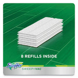 Swiffer® Sweep + Vac Starter Kit With 8 Dry Cloths, 10" Cleaning Path, Green-silver, 2 Kits-carton freeshipping - TVN Wholesale 