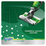 Swiffer® Sweep + Vac Starter Kit With 8 Dry Cloths, 10" Cleaning Path, Green-silver, 2 Kits-carton freeshipping - TVN Wholesale 