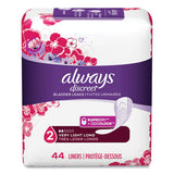 Always® Discreet Incontinence Liners, Very Light Absorbency, Long, 44-pack freeshipping - TVN Wholesale 