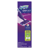 Swiffer® Wetjet Mop, 11 X 5 White Cloth Head, 46" Purple-silver Aluminum-plastic Handle, 2-carton freeshipping - TVN Wholesale 