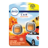 Febreze® Car Air Freshener, Hawaiian Aloha, 2 Ml Clip, 2-pack, 8 Packs-carton freeshipping - TVN Wholesale 