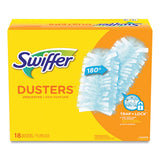 Swiffer® Refill Dusters, Dust Lock Fiber, 2" X 6", Light Blue, 18-box, 4 Boxes-carton freeshipping - TVN Wholesale 
