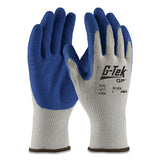 G-Tek® Gp Latex-coated Cotton-polyester Gloves, Large, Gray-blue, 12 Pairs freeshipping - TVN Wholesale 