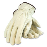 PIP Economy Grade Top-grain Cowhide Leather Drivers Gloves, Medium, Tan freeshipping - TVN Wholesale 