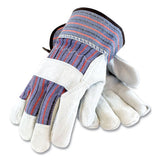 PIP Shoulder Split Cowhide Leather Palm Gloves, B-c Grade, Medium, Blue-gray, 12 Pairs freeshipping - TVN Wholesale 