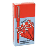 Pilot® Razor Point Fine Line Porous Point Pen, Stick, Extra-fine 0.3 Mm, Red Ink, Red Barrel, Dozen freeshipping - TVN Wholesale 