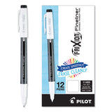 Pilot® Frixion Fineliner Erasable Porous Point Pen, Stick, Fine 0.6 Mm, Black Ink, Black Barrel, Dozen freeshipping - TVN Wholesale 