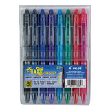 Pilot® Frixion Clicker Erasable Gel Pen, Retractable, Fine 0.7 Mm, Assorted Ink And Barrel Colors, 8-pack freeshipping - TVN Wholesale 