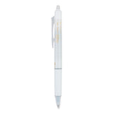 Pilot® Frixion Clicker Design Erasable Gel Pen, Retractable, Extra-fine 0.5 Mm, Black Ink, White Barrel, Dozen freeshipping - TVN Wholesale 