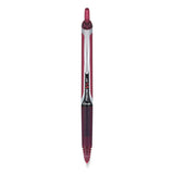 Pilot® Precise V5rt Roller Ball Pen, Retractable, Extra-fine 0.5 Mm, Burgundy Ink, Burgundy-silver Barrel, Dozen freeshipping - TVN Wholesale 