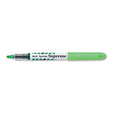 Spotliter Supreme Highlighter, Fluorescent Green Ink, Chisel Tip, Green-white Barrel