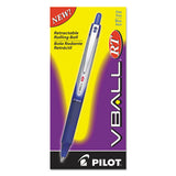Pilot® Vball Rt Liquid Ink Roller Ball Pen, Retractable, Fine 0.7 Mm, Blue Ink, Blue-white Barrel freeshipping - TVN Wholesale 