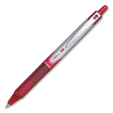 Pilot® Vball Rt Liquid Ink Roller Ball Pen, Retractable, Fine 0.7 Mm, Red Ink, Red-white Barrel, Dozen freeshipping - TVN Wholesale 