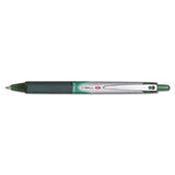 Pilot® Vball Rt Liquid Ink Roller Ball Pen, Retractable, Fine 0.7 Mm, Green Ink, Green-white Barrel freeshipping - TVN Wholesale 