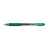 Pilot® G2 Premium Gel Pen, Retractable, Fine 0.7 Mm, Green Ink, Smoke Barrel, Dozen freeshipping - TVN Wholesale 