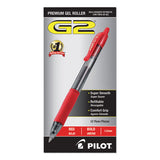 Pilot® G2 Premium Gel Pen, Retractable, Bold 1 Mm, Red Ink, Smoke Barrel, Dozen freeshipping - TVN Wholesale 