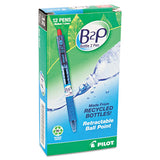 Pilot® B2p Bottle-2-pen Recycled Ballpoint Pen, Retractable, Medium 1 Mm, Red Ink, Translucent Blue Barrel, Dozen freeshipping - TVN Wholesale 
