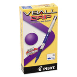 Pilot® Vball Grip Liquid Ink Roller Ball Pen, Stick, Fine 0.7 Mm, Blue Ink, Blue-silver Barrel, Dozen freeshipping - TVN Wholesale 