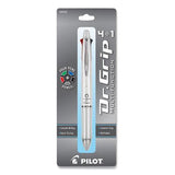 Pilot® Dr. Grip 4 + 1 Multi-color Ballpoint Pen-pencil, Retractable, 0.7 Mm Pen-0.5mm Pencil, Black-blue-green-red Ink, White Barrel freeshipping - TVN Wholesale 