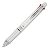 Pilot® Dr. Grip 4 + 1 Multi-color Ballpoint Pen-pencil, Retractable, 0.7 Mm Pen-0.5mm Pencil, Black-blue-green-red Ink, White Barrel freeshipping - TVN Wholesale 