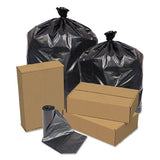 Pitt Plastics Eco Strong Can Liners, 45 Gal, 1.5 Mil, 40" X 46", Black, 100-carton freeshipping - TVN Wholesale 