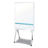PLUS Mobile Partition Board Lg, 38 3-10" X 70 4-5", White, Aluminum Frame freeshipping - TVN Wholesale 