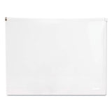 Poppin Poly Zip Folio, Letter Size, Clear, 3-pack freeshipping - TVN Wholesale 