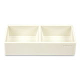 Poppin Softie This + That Tray, 2-compartment, 3 X 6.25 X 1.5, White freeshipping - TVN Wholesale 