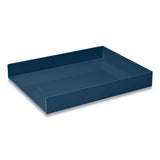 Poppin Stackable Letter Trays, 1 Section, Letter Size Files, 9.75 X 12.5 X 1.75, Slate Blue freeshipping - TVN Wholesale 