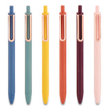 Poppin Luxe Gel Pen, Retractable, Fine 0.7 Mm, Black Ink, Assorted Barrel Colors, Dozen freeshipping - TVN Wholesale 