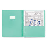 Poppin Work Happy Twin-wire One-subject Notebook, Medium-college Rule, Lagoon Blue-turquoise Cover, 11 X 8.5, 40 Sheets freeshipping - TVN Wholesale 