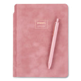 Poppin Velvet Sidekick Professional Notebook, 1 Subject, Wide-legal Rule, Dusty Rose Cover, 8.25 X 6.25, 80 Sheets freeshipping - TVN Wholesale 