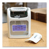 uPunch™ Hn2500 Electronic Calculating Time Clock Bundle, Lcd Display, Beige-gray freeshipping - TVN Wholesale 